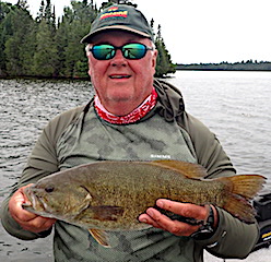 1 of 2 Trophy Smallmouth Bass Fishing at Fireside Lodge by Ted